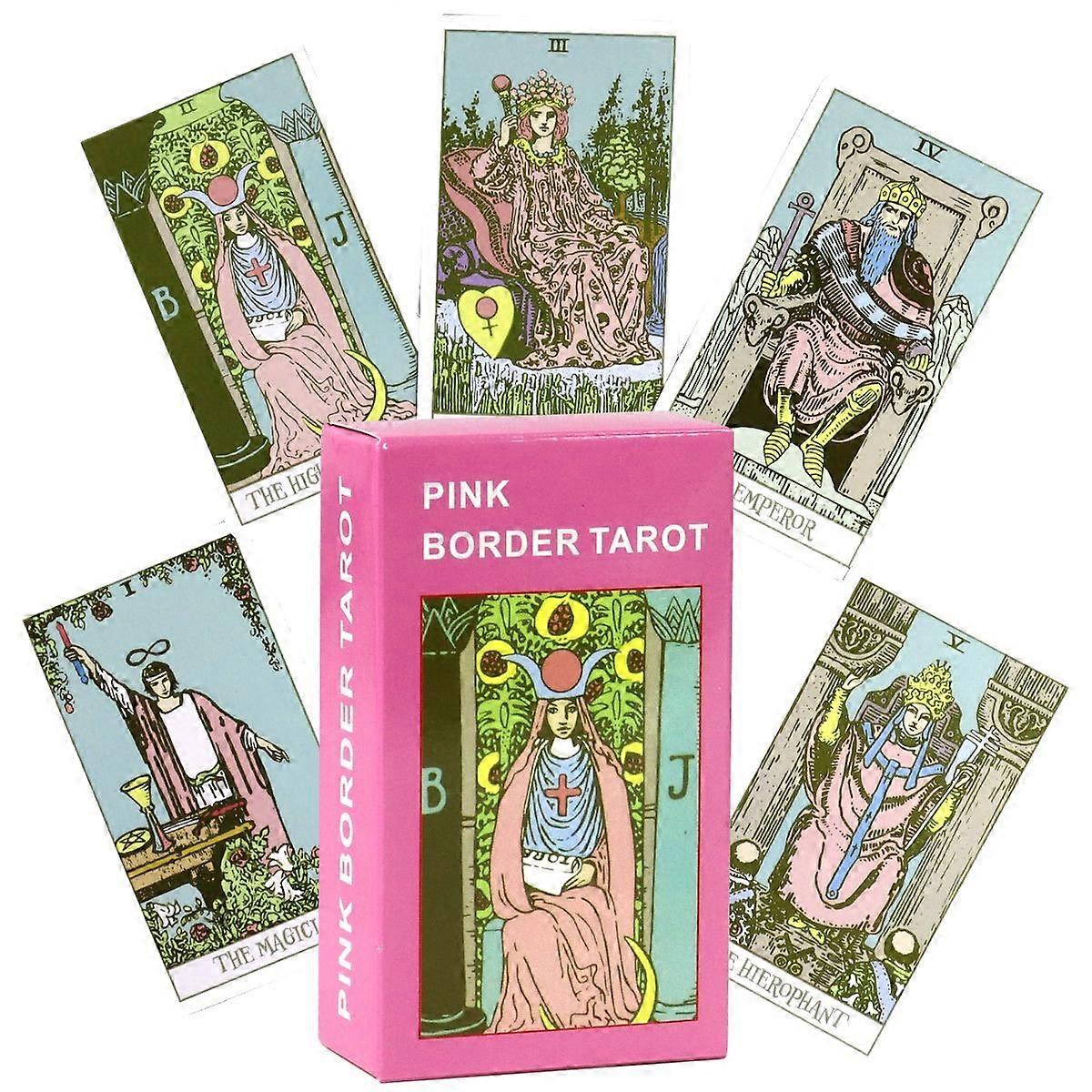 Pink Tarot Deck: Beginner Divination Cards Gift Insight SEO