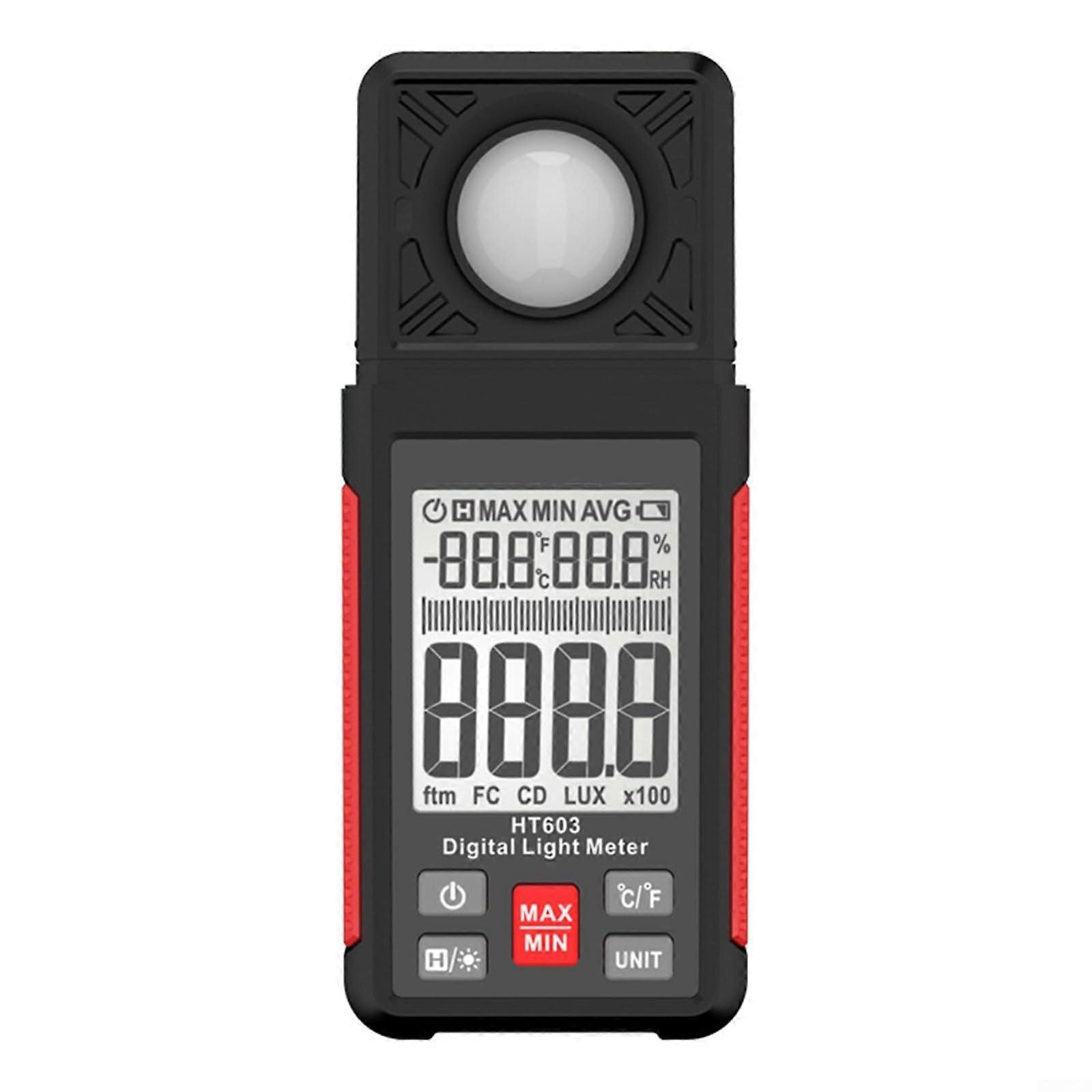 Digital Illuminance Meter Light Meter HT603, Handheld With LCD Display For Accurate Light Measurements
