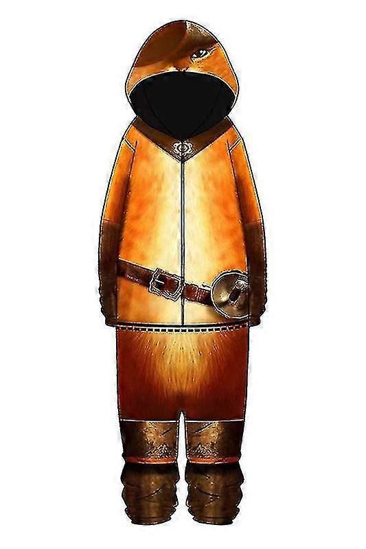 長靴の猫コスプレハロウィンショー同じスタイルの男性と女性の衣装コスプレワンピースホームウェアスウェットシャツ