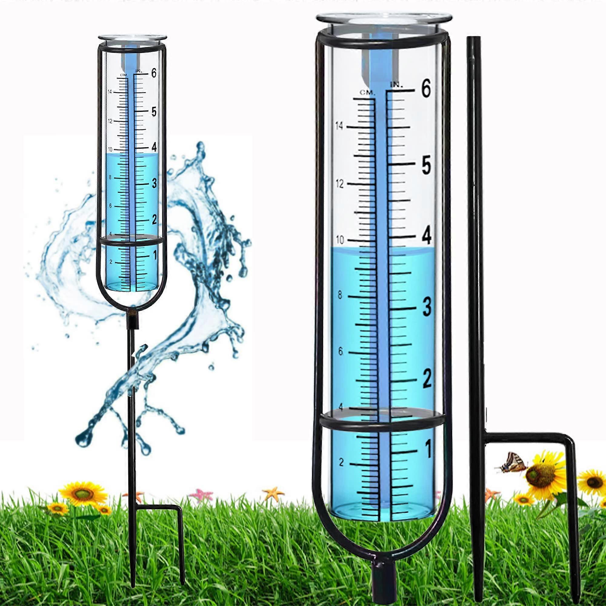 Rain gauge indicator, elevated rain gauge open air point, garden rain gauge extension