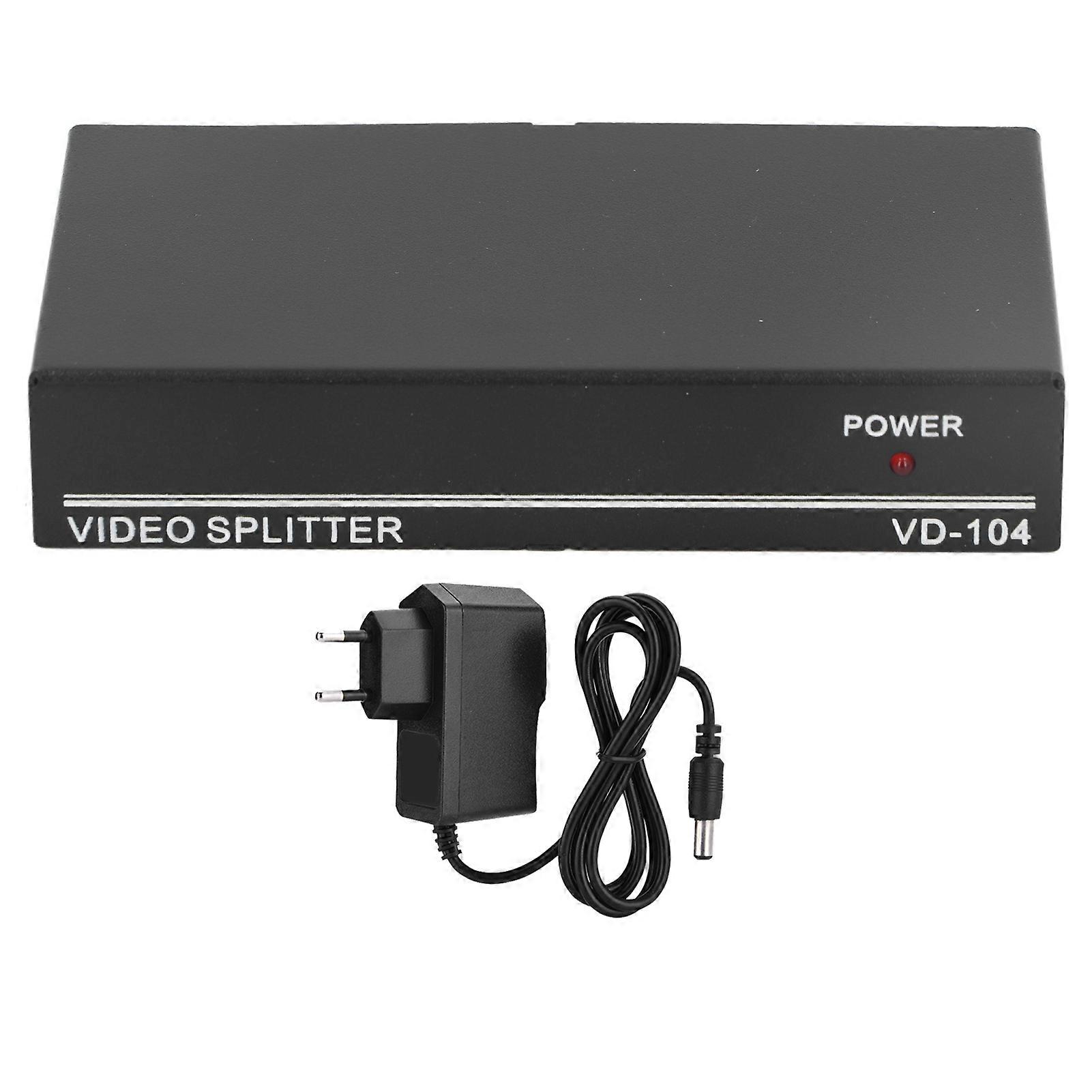 1 In 4 Out Professional Full HD 1080P BNC Splitter for Home Theater Video Meeting Multimedia Teaching