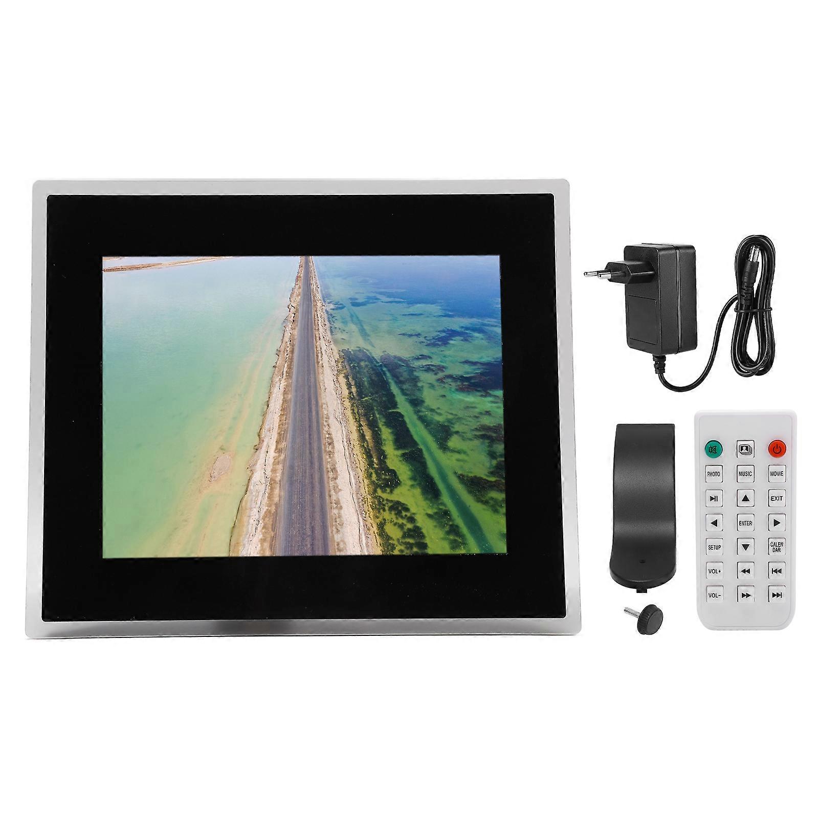 14 Inch Acrylic Picture Wall Mounted Digital Photo Frame with LED Light Image Preview Slideshow Background Music Plug and Play