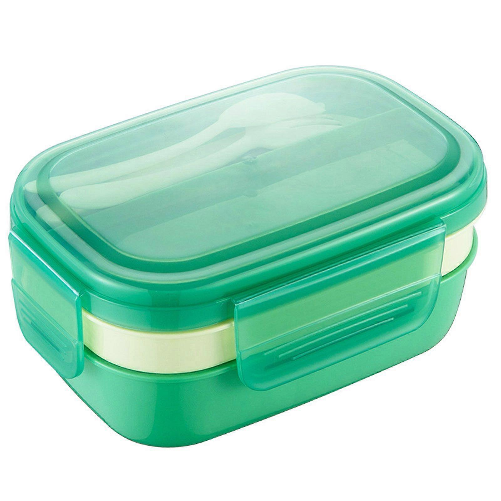 3 Fächer Lunchbox Lebensmittelbehälter-Set Bento Aufbewahrungsbox für erwachsene Kinder