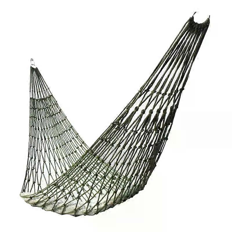 Nylon Rope Meshy Hammock For Outdoor Sleeping Net Bed With Rope Nylon Rope Hammock Mesh Hammock