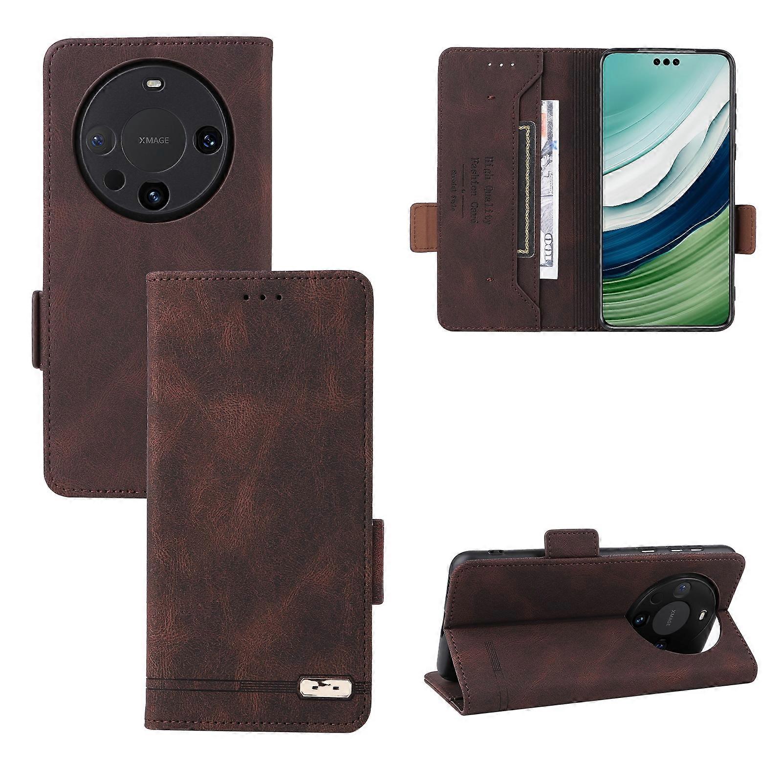 Magnetic Clasp Leather Phone Case