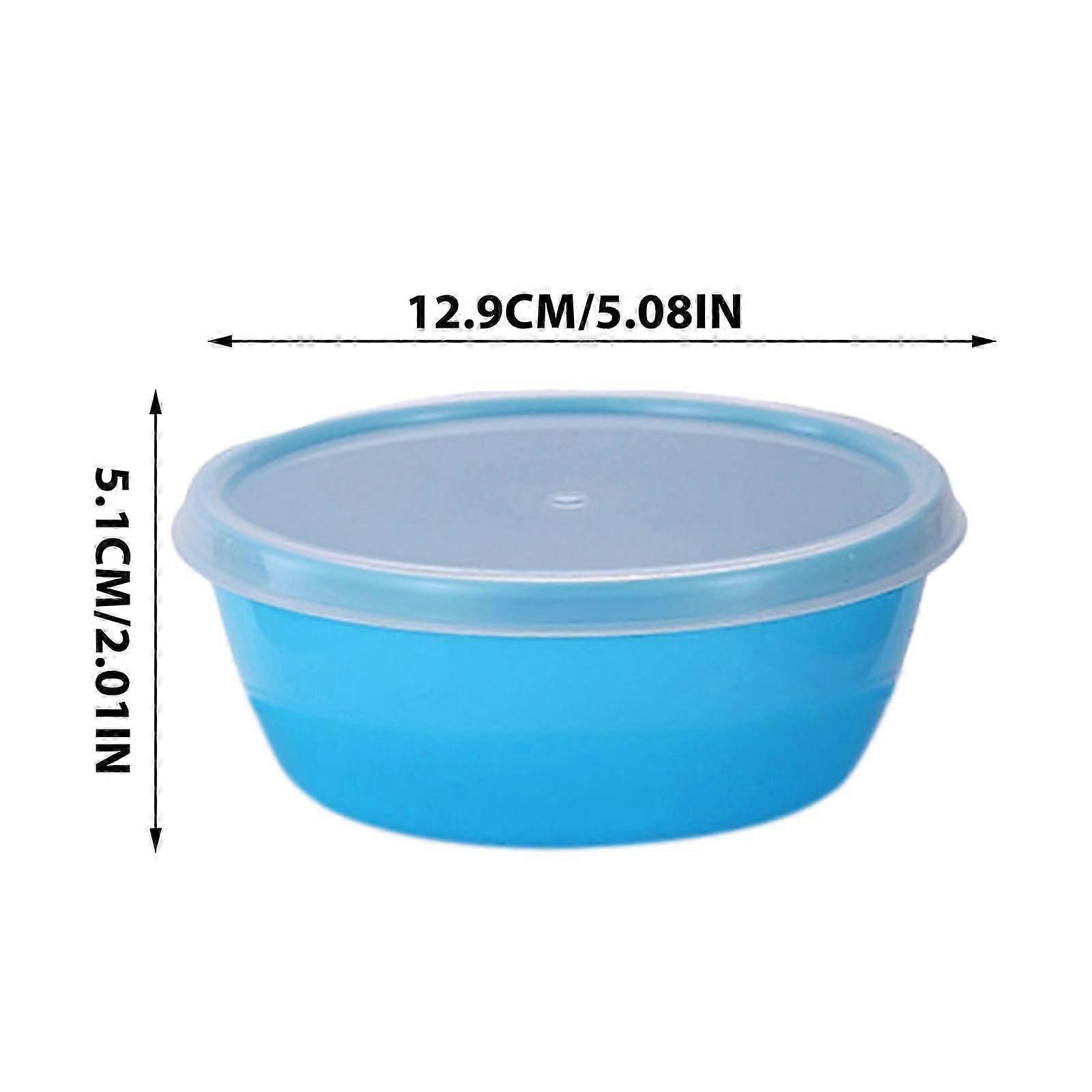 Bowl With Lid For Freshness And Cutlery Stackable 4-piece Set In The Fridge