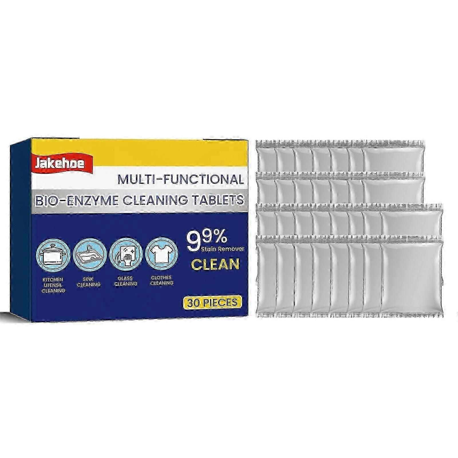 Multifunksjonelle Bio-enzyme rengjøringstabletter, bad kjøkken multifunksjonell flekkrengjøring rustfritt stål rustfjerner