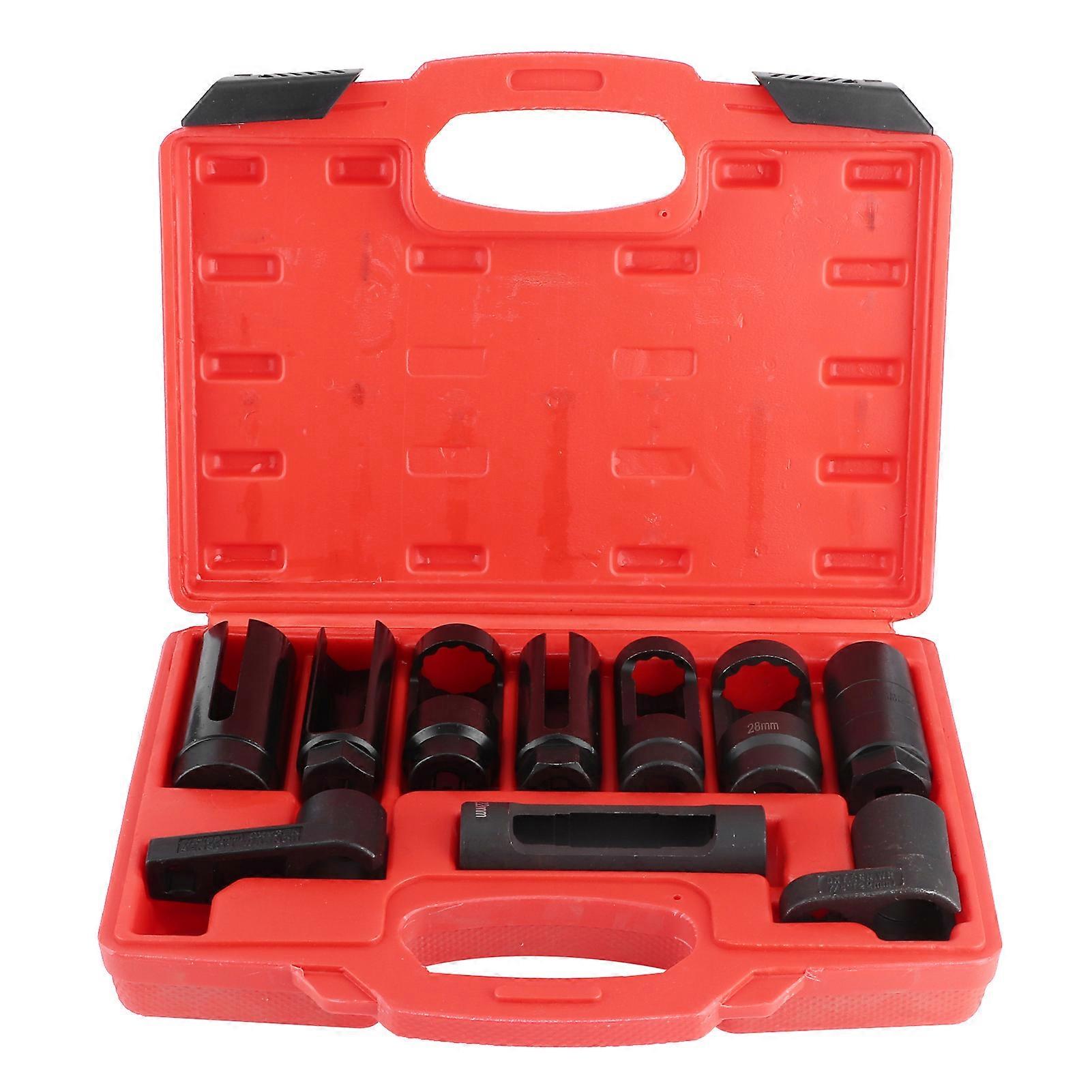 10Pcs Oxygen Sensor Socket Removal Set Diesel  Sleeve Wrench Kit Fit for Benz