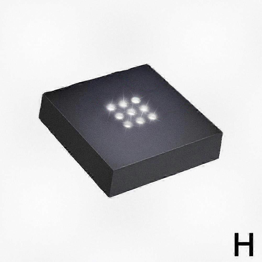 Multicolor LED Light Base Display Stand Plate with 6 Lighting Modes for Color Change Show