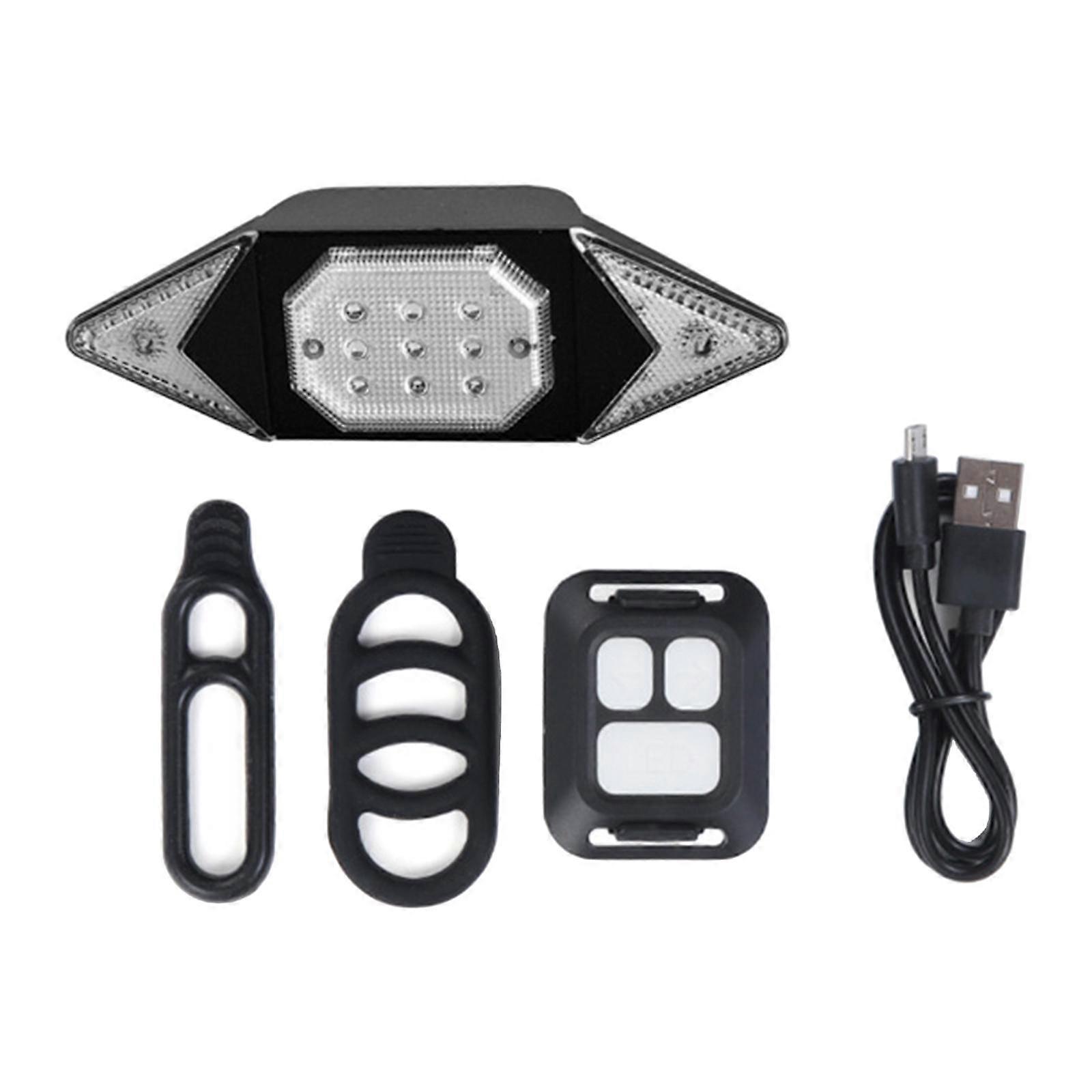 Rechargeable bicycle tail Light, Bike Rear Turn Signal Lights with Remote