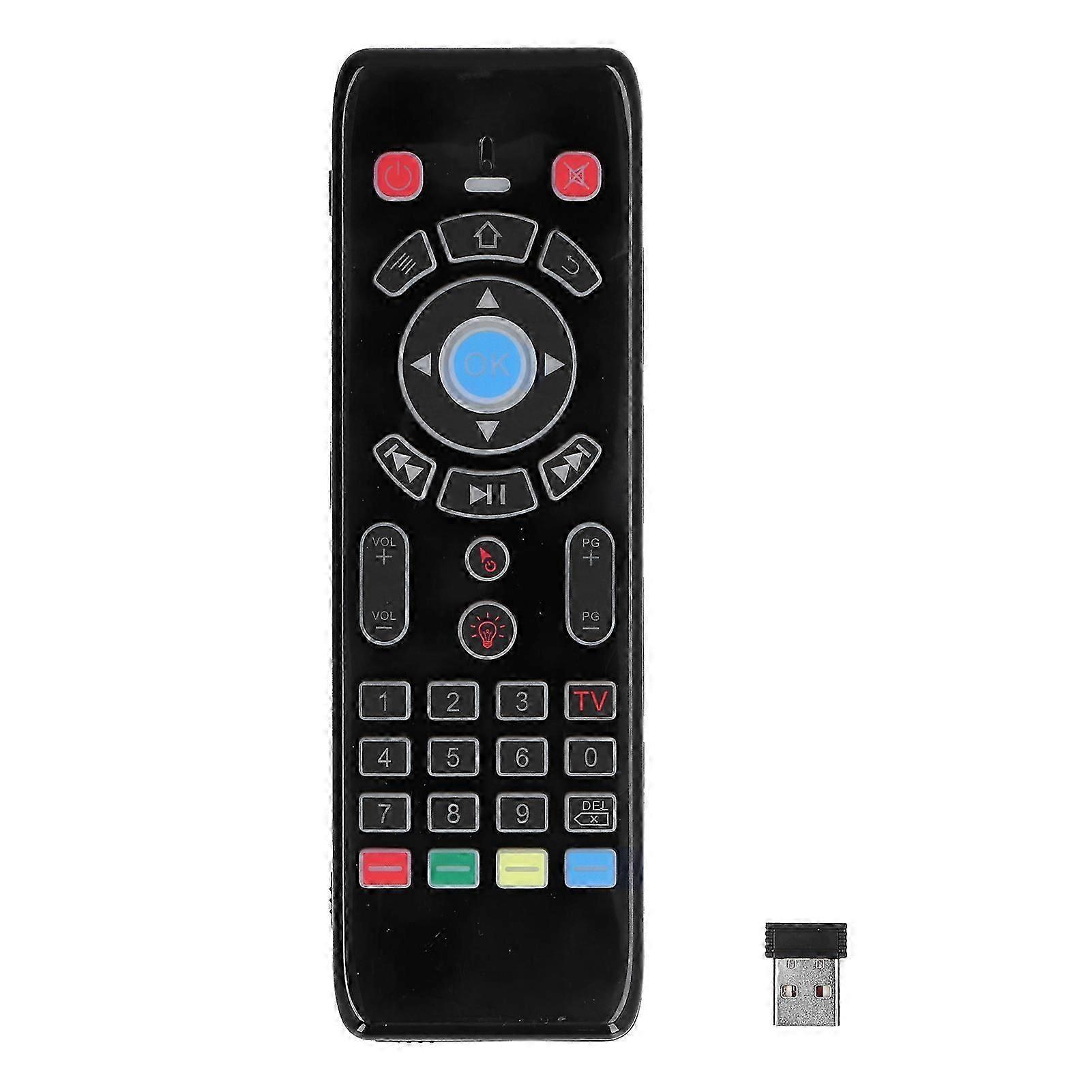 Remote Mouse Wireless Voice Input Manual Control 2.4G Backlit Keyboard TV Control Device