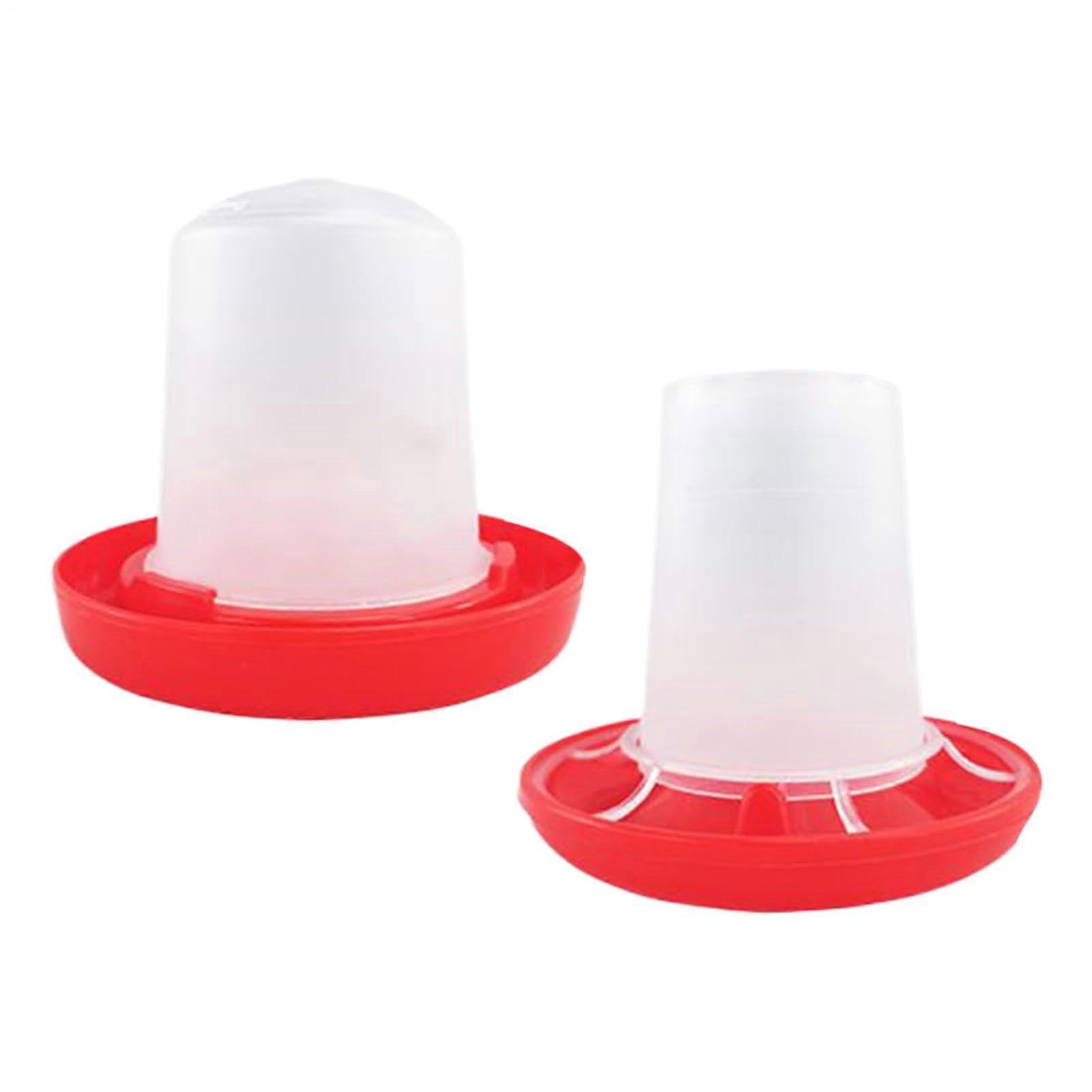 Chicken Waterer With EasyFill Containers Chick Feeder Set Livestock Farm Food Dispenser