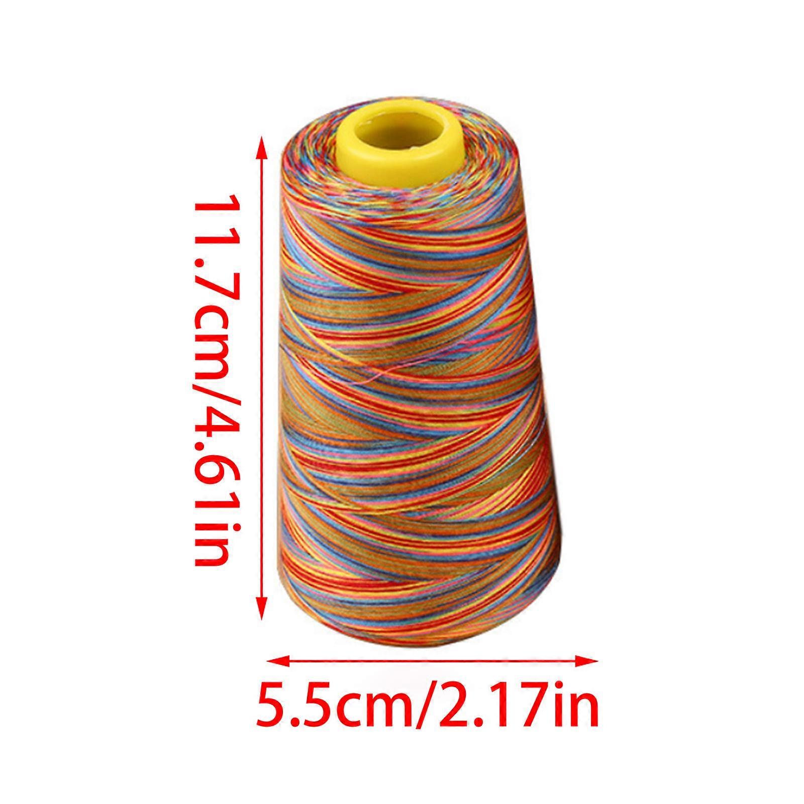 3000 γιάρδες πολύχρωμο Graident Rainbow Polyester κέντημα ράψιμο νήμα ράψιμο νήμα DIY πλέξιμο αξεσουάρ μπλε