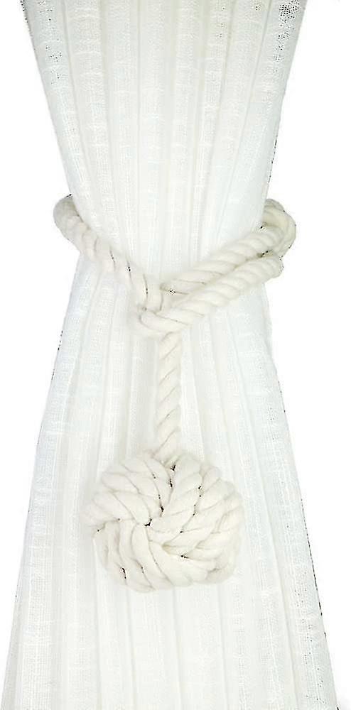 4 Pack Rustic Curtain Tiebacks - Outdoor Drapery Holdbacks Holders