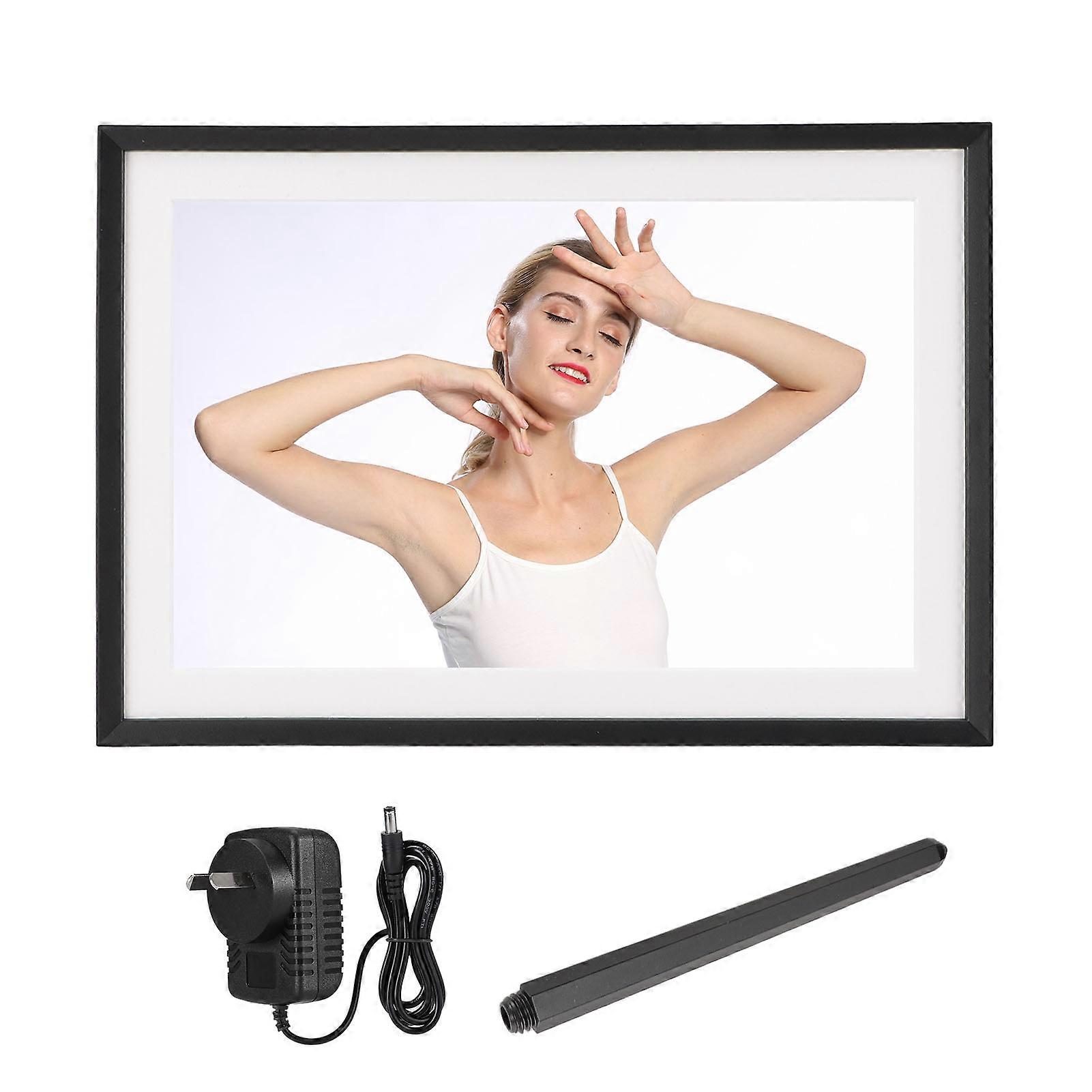 Digital Picture Frame LED Colorful Lights 10.1 Inch HD 1280x800 Touch Screen Auto Rotate Wireless Weather Forecast Digital Photo Frame AU Plug