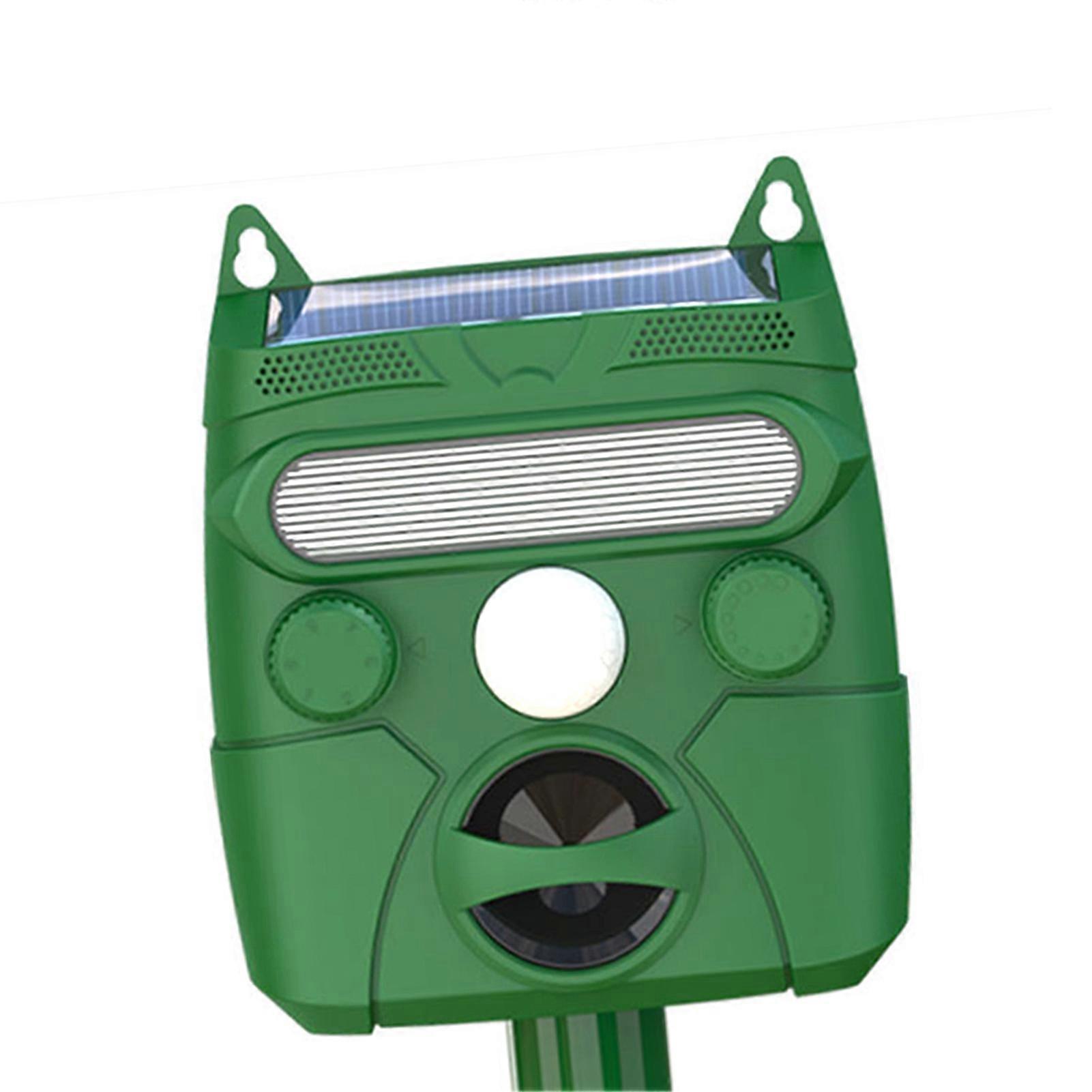 Ultrasonic Animal Deterrent Outdoor Solar Animal Deterrent Device with Motion Sensor and LED Light for Wild Animals