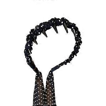 Faixa de Cabelo Trançada com Bolinhas Confortável Sem Pressão Cabelo Hoop
