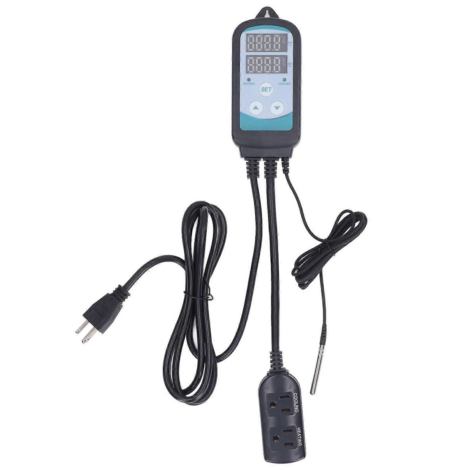 High quality  AC100V-240V thermostat, heating and cooling two-stage temperature