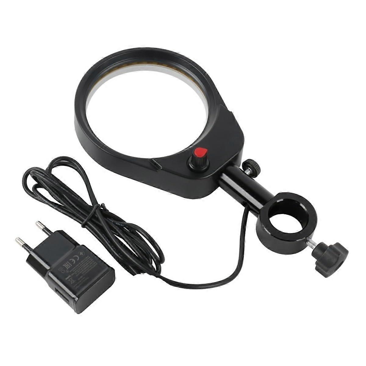 Lab Microscope Accessories 90mm Industrial Electronic Video Microscope Adjustable Brightness LED Light