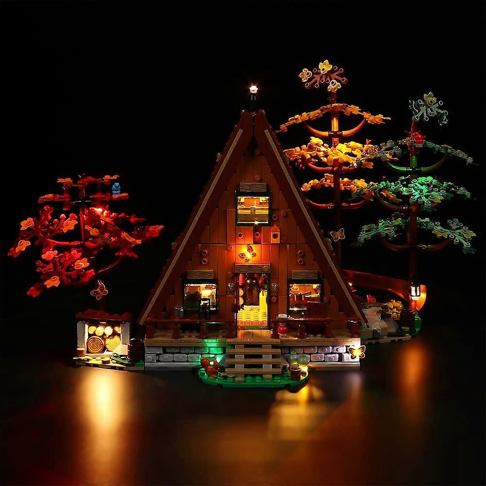 LED Light Kit Compatible with Lego AFrame Cabin 21338, Classic DIY Lighting Compatible with Lego 21338 (No Model,ONLY Lights) Ref: 2676