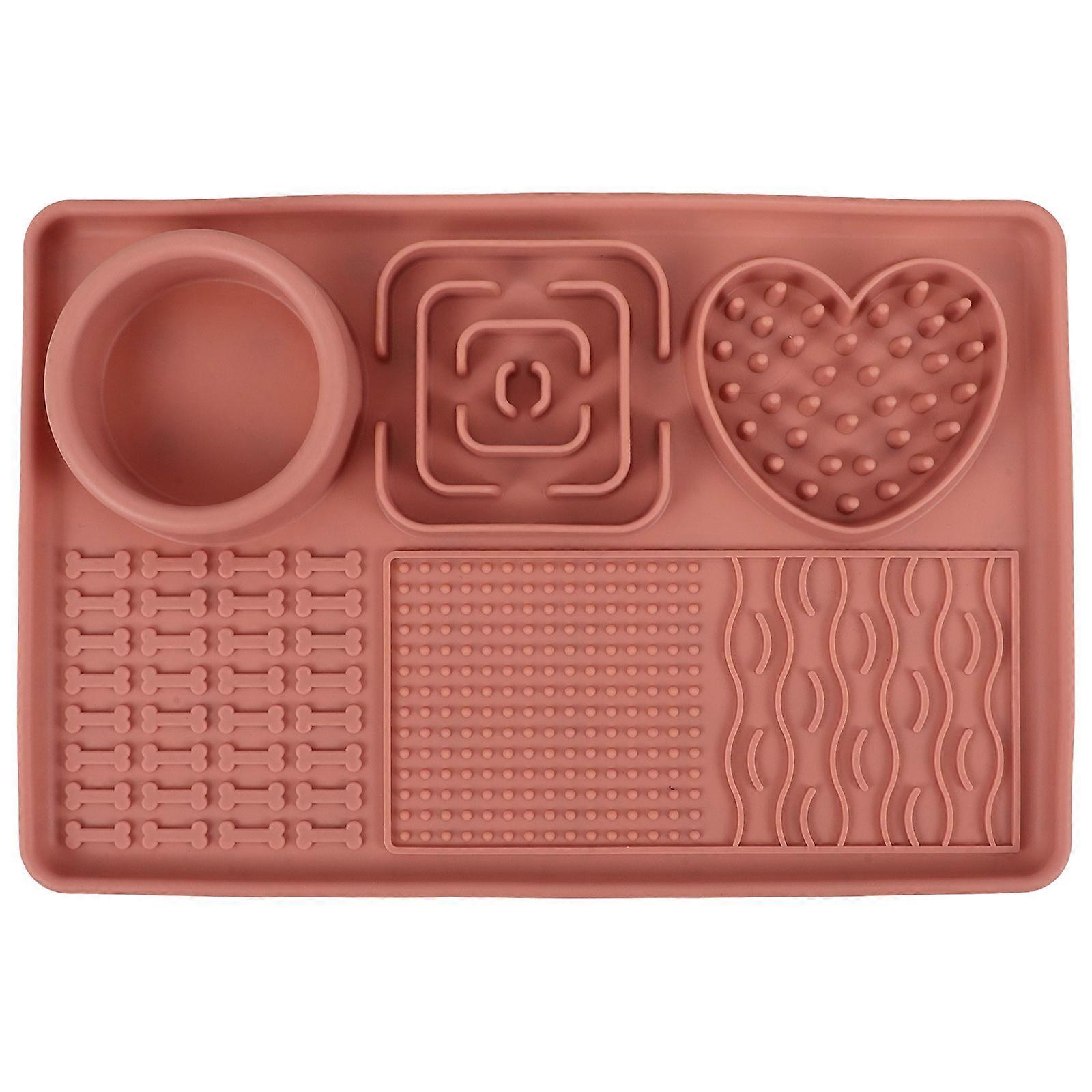 Textured Pet Licky Mat, Safe Material for Daily Use and Quick Drying