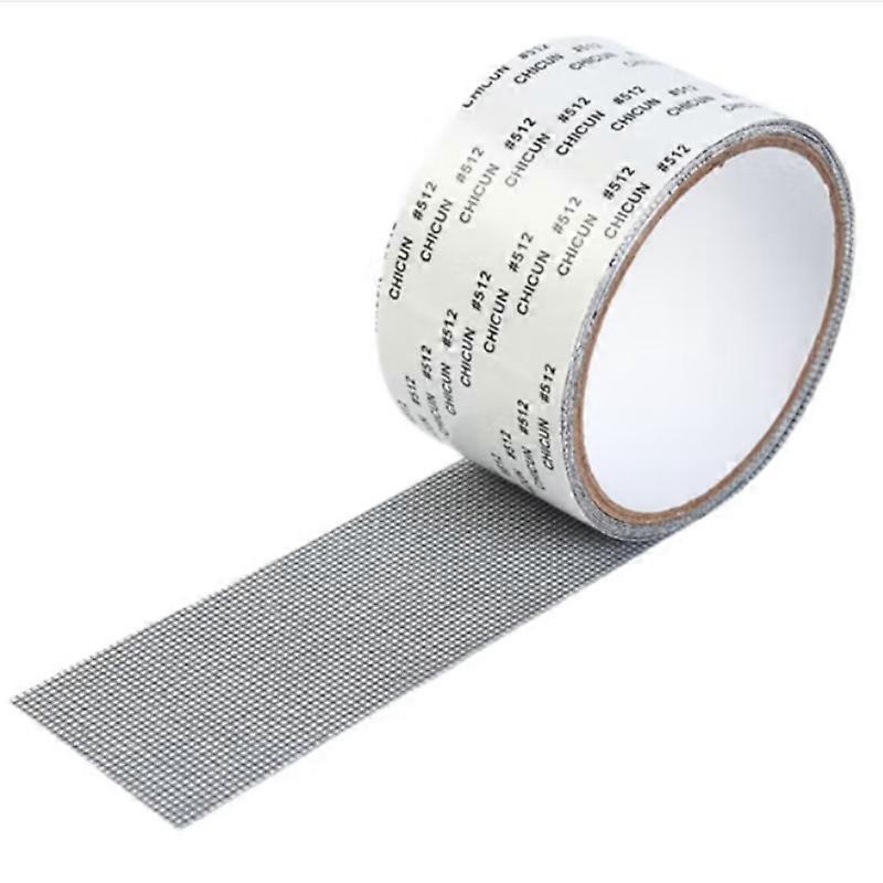 Window screen repair tape - window net - fly screen - 5 cm x 500 cm - 50 mesh - gray - Anti-insect - self-adhesive