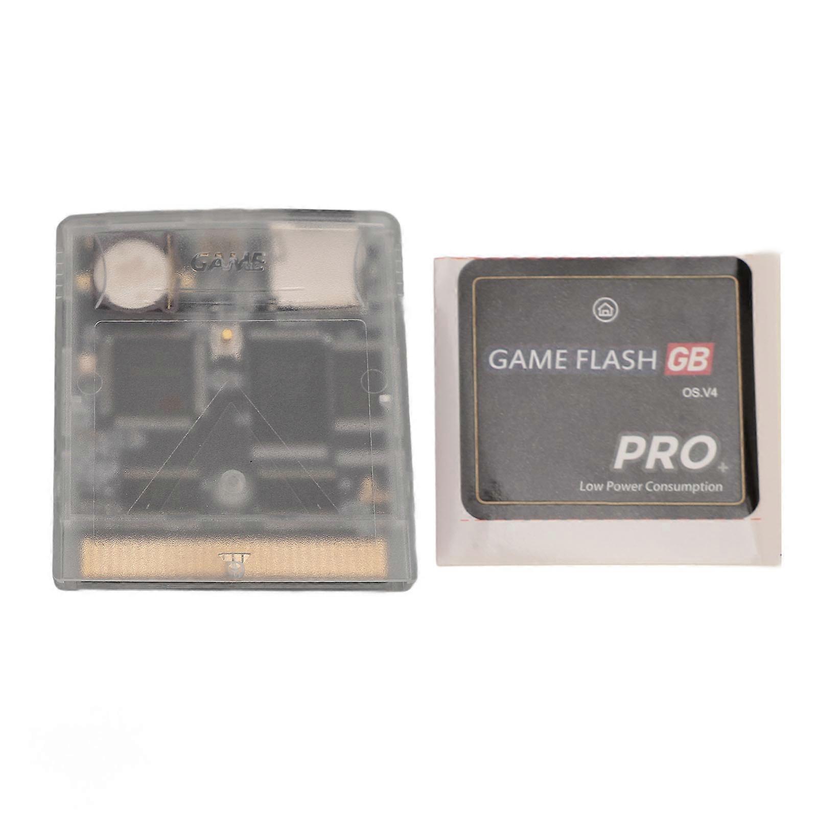 Carte mémoire flash pour Gameboy Color Professional 1000 en 1, cartouche de jeu vidéo 8 Go, carte mémoire pour Gameboy Advance SP, blanc translucide