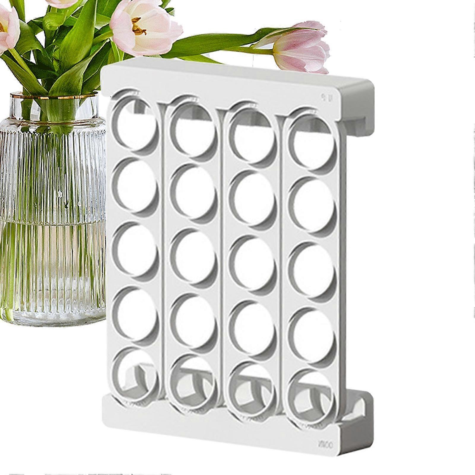 Coffee Pod Storage Rack - Wall-Mounted Coffee Holder, Multifunctional Kitchen Organizer for Coffee Capsules, White