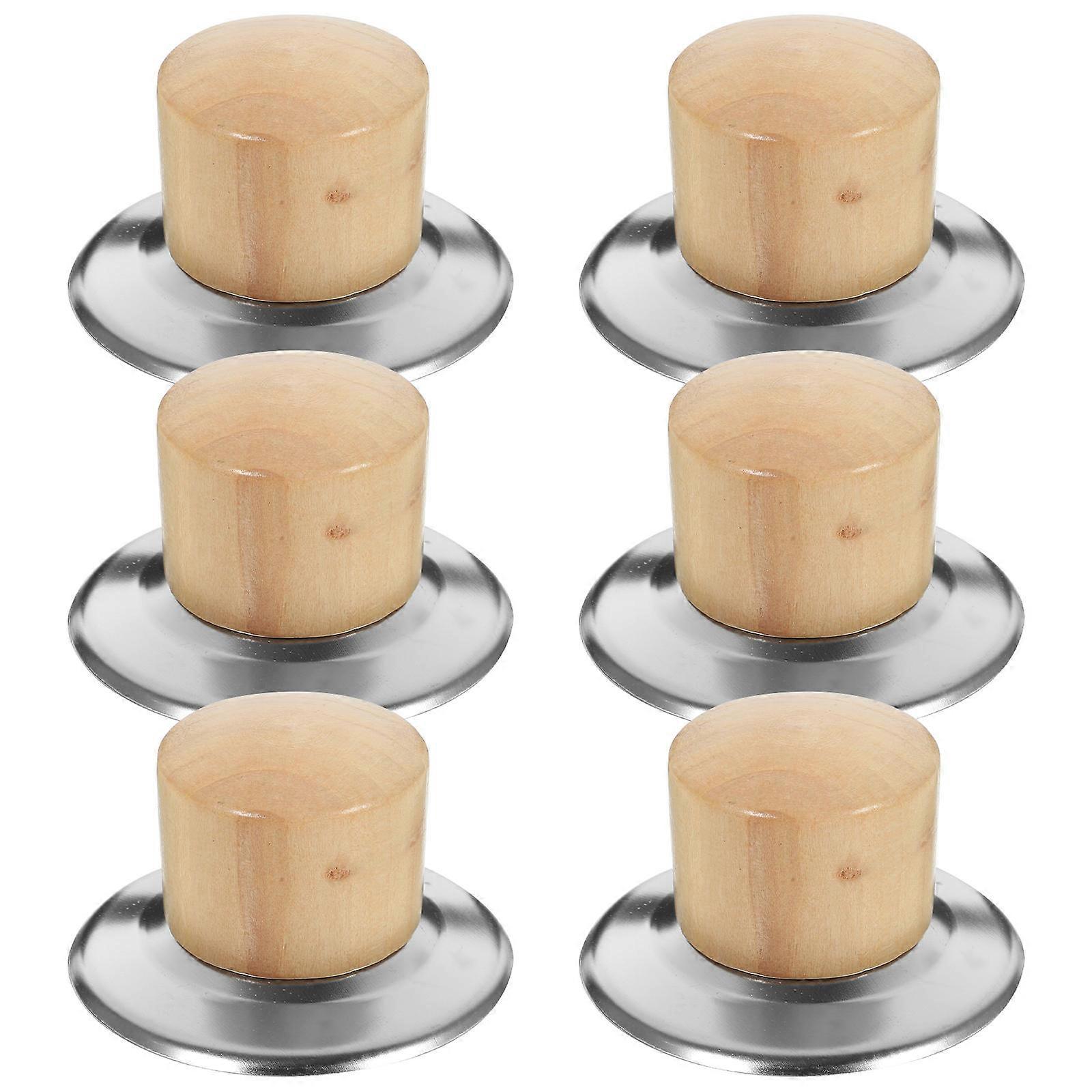 Household Pot Lid Handles Cooking Pan Lid Knob Universal Compatibility Multi Color 6 Sets