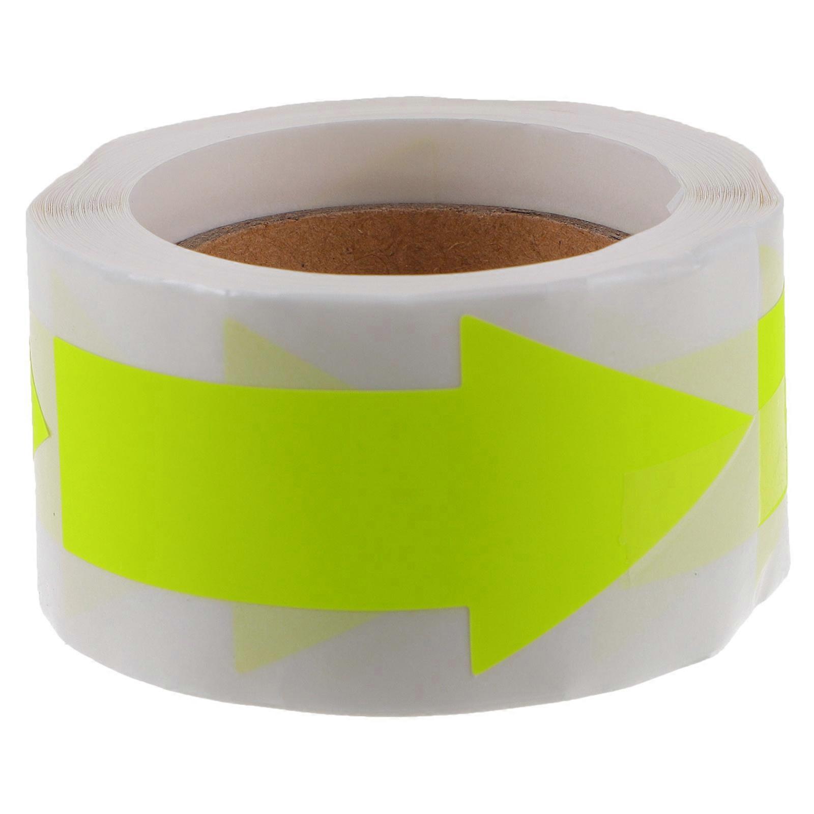 Self-Adhesive Label Stickers Direction Indicators for Small and Toys Shop Fluorescent Yellow 1 Roll