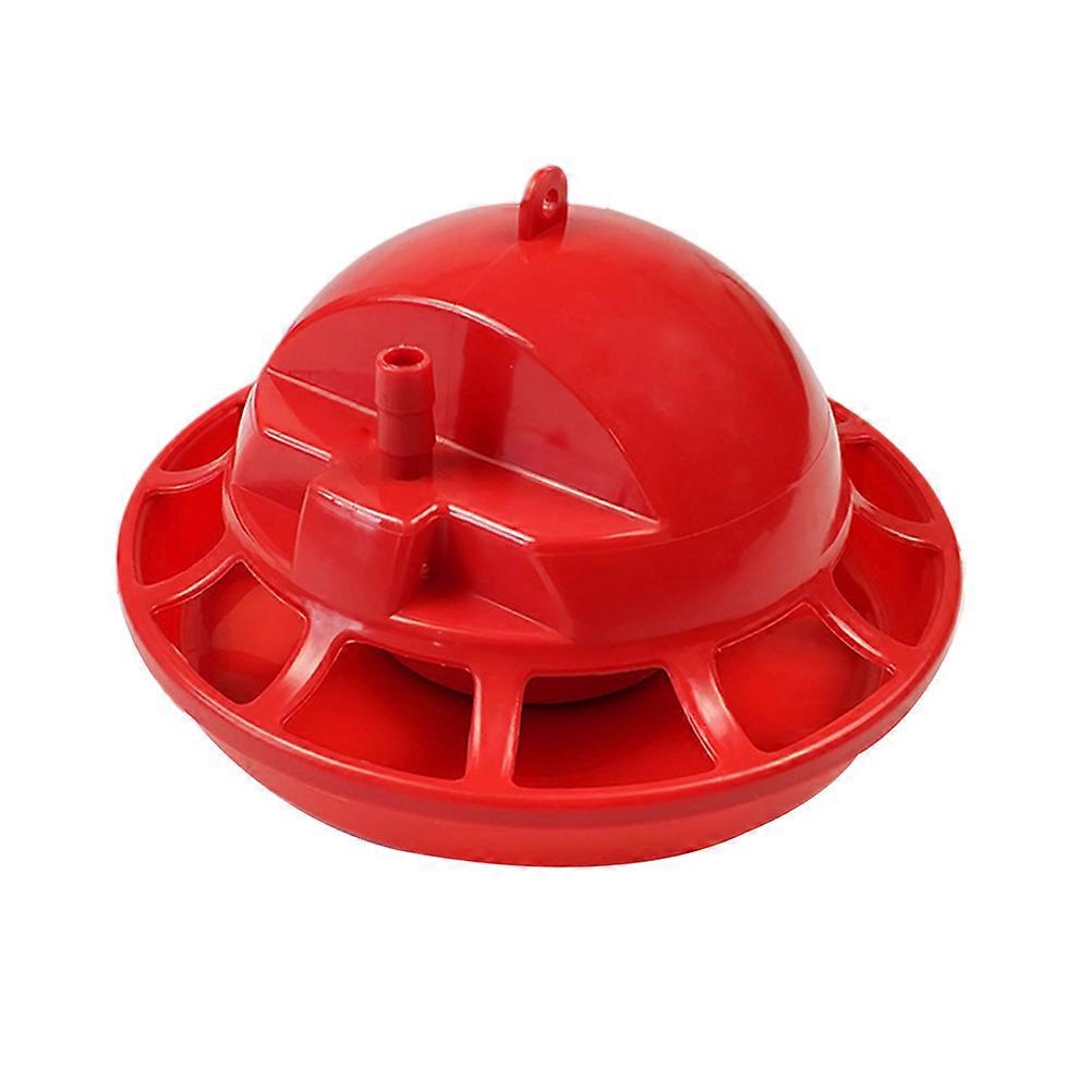 2pcs Automatic Poultry Waterer Red Drinking Bowl for Chickens Ducks Geese Farm Use Safe Feeding Equipment
