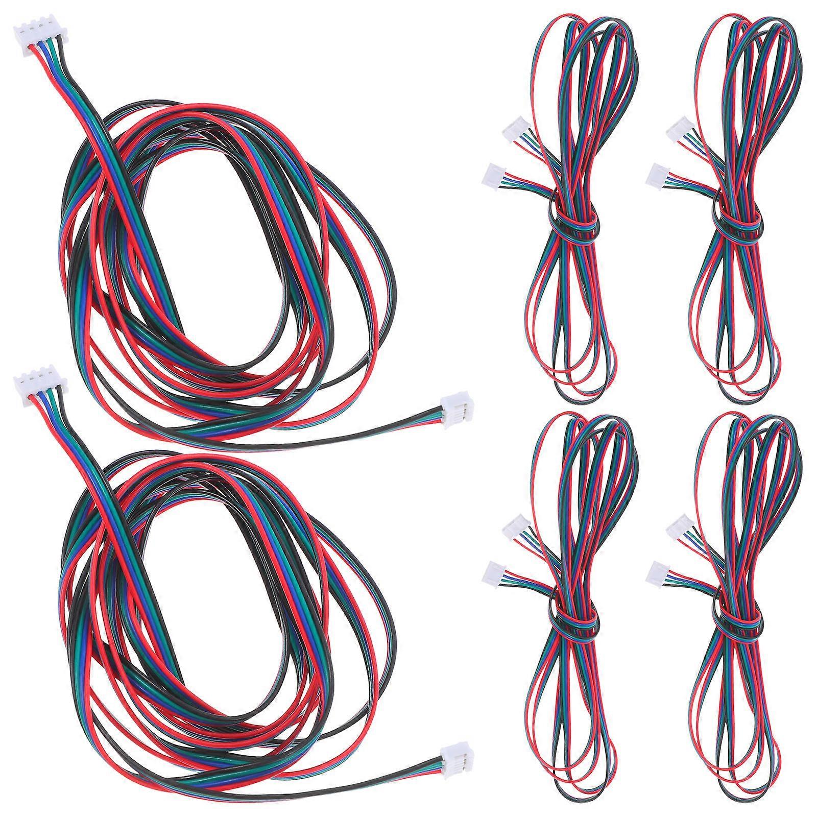 Extended Motor Wire 3D Printer Tools Power Transmission Cables Stable Performance 200.00X1.20X0.60cm 6Pcs