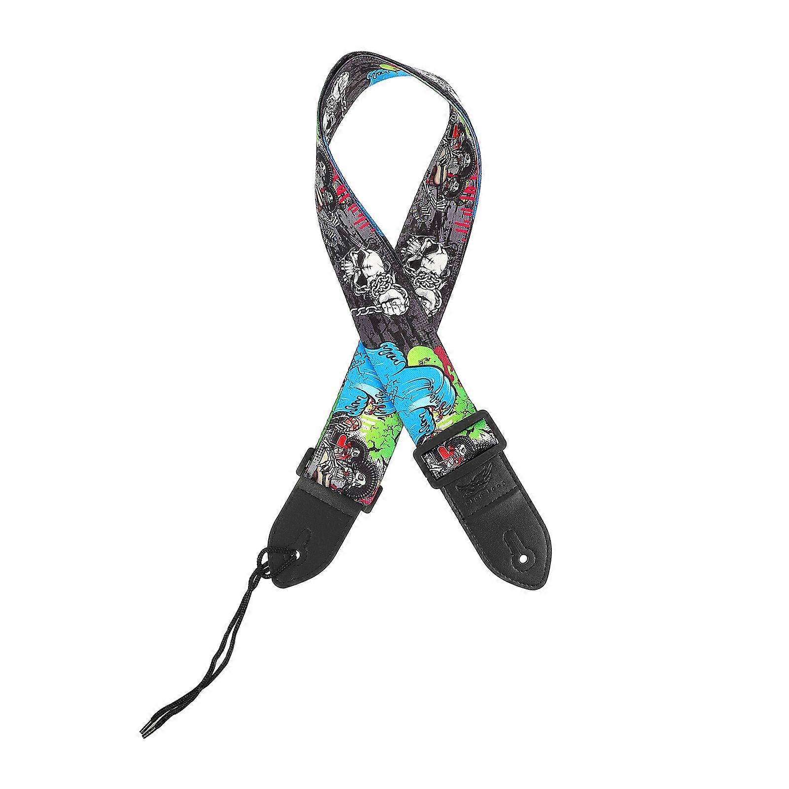 Stylish Guitar Strap Secure Vintage Design Performance Practice Polyester 1Pcs