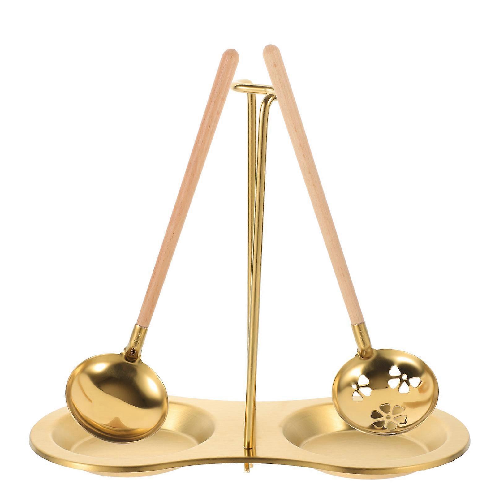 Stainless Steel Serving Utensils Pasta Spoon Smooth Surface Improves Dining Environment 1Set