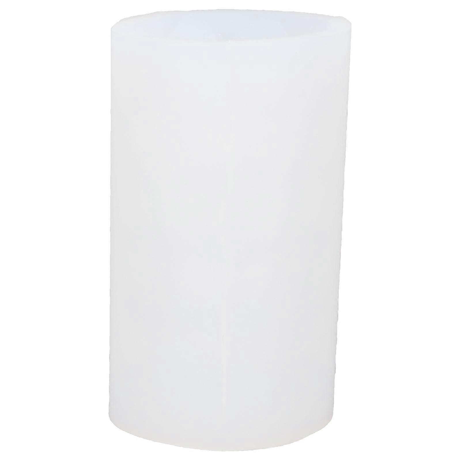 White Silicone Candle Molds for DIY Use Flexible and Reusable 6 Pieces