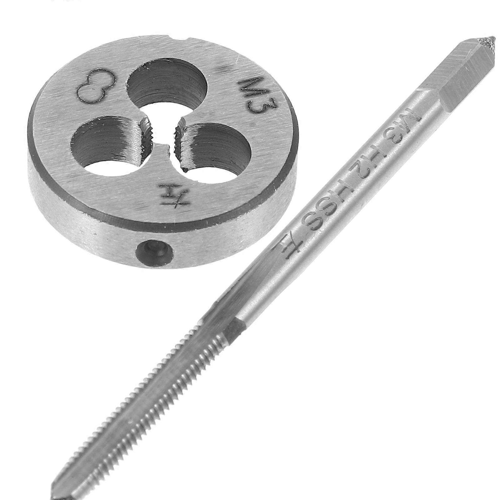 1 Set Left Hand Thread Die and Tap Set, Multi Purpose Threading Tool Kit with Carrying Case for Accurate Thread Processing and Efficient Work