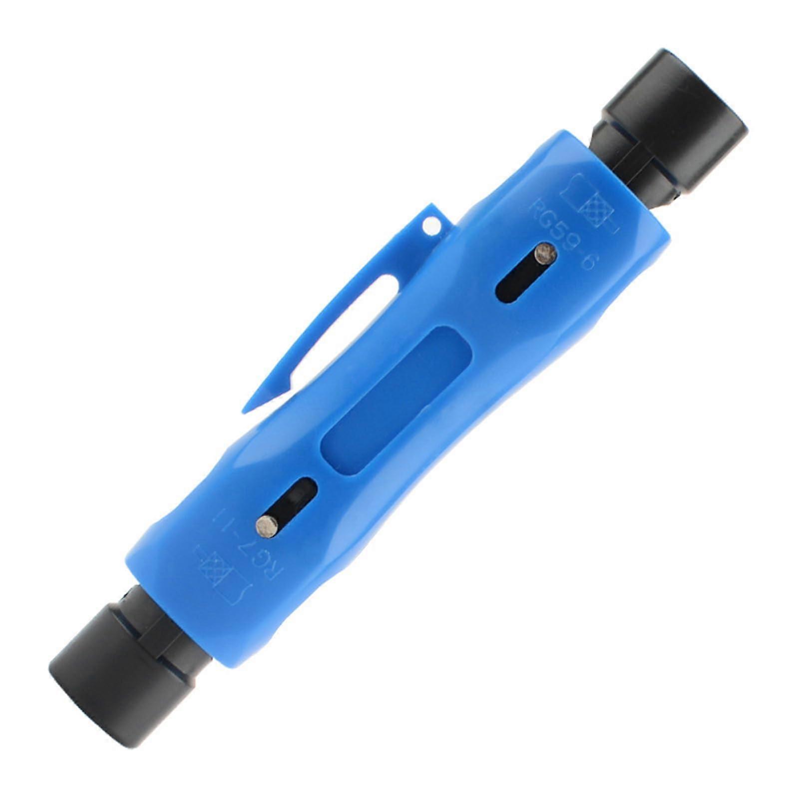 Coaxial cable pin crimping type hand tool stripping pliers for RG6 RG7 RG11 RG59 wire stripper electrician