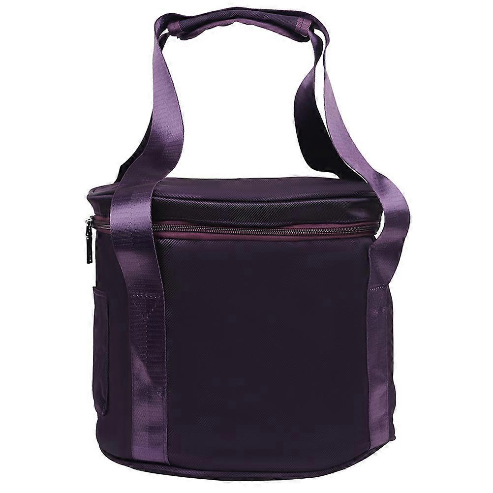 Singing Bowl Carrying Case Storage Bag Smooth Zipper Purple 1Set