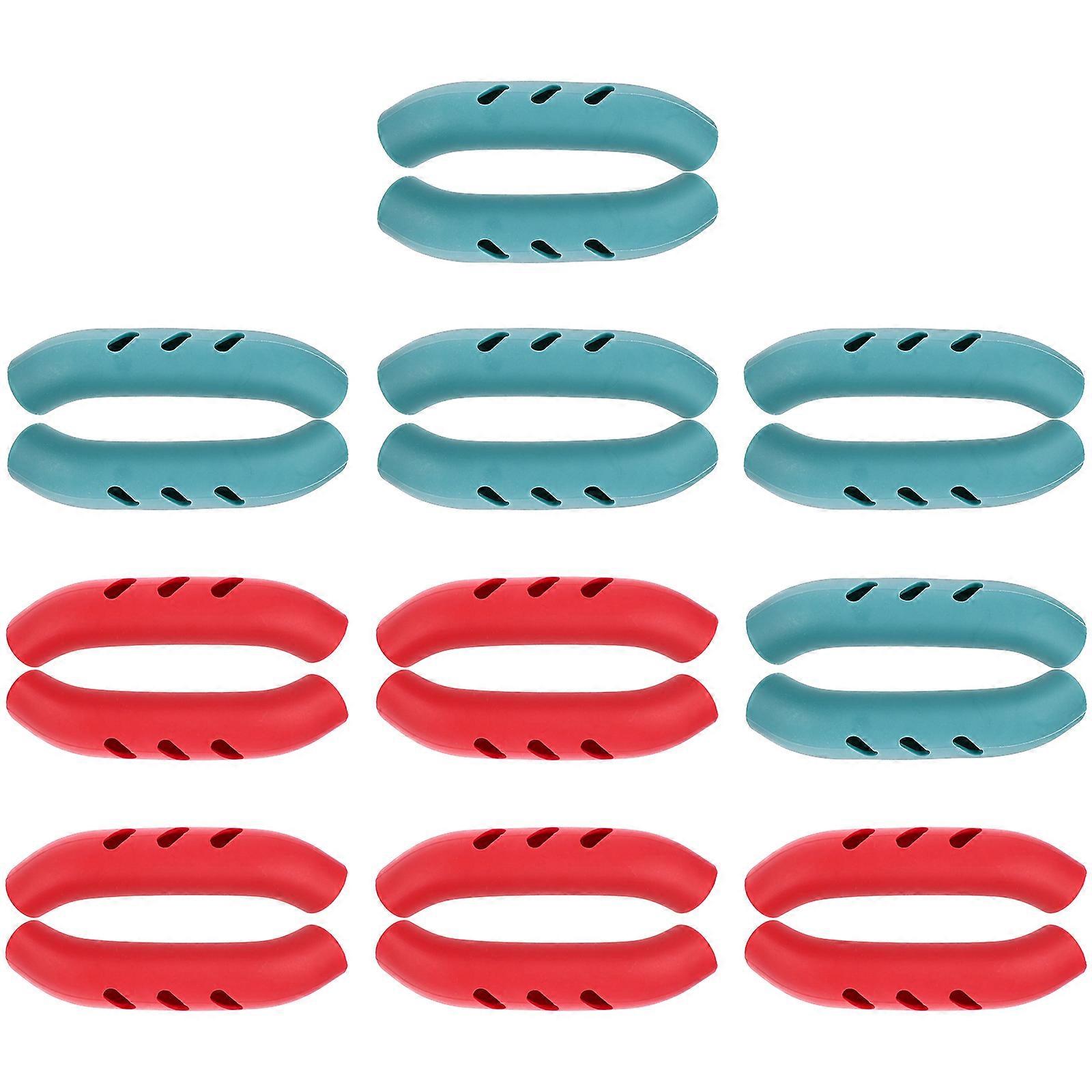 Silicone Grips for Pot Handles Anti-Scalding Kitchen Cookware 7.5X2cm Heat-Resistant 10 Pairs