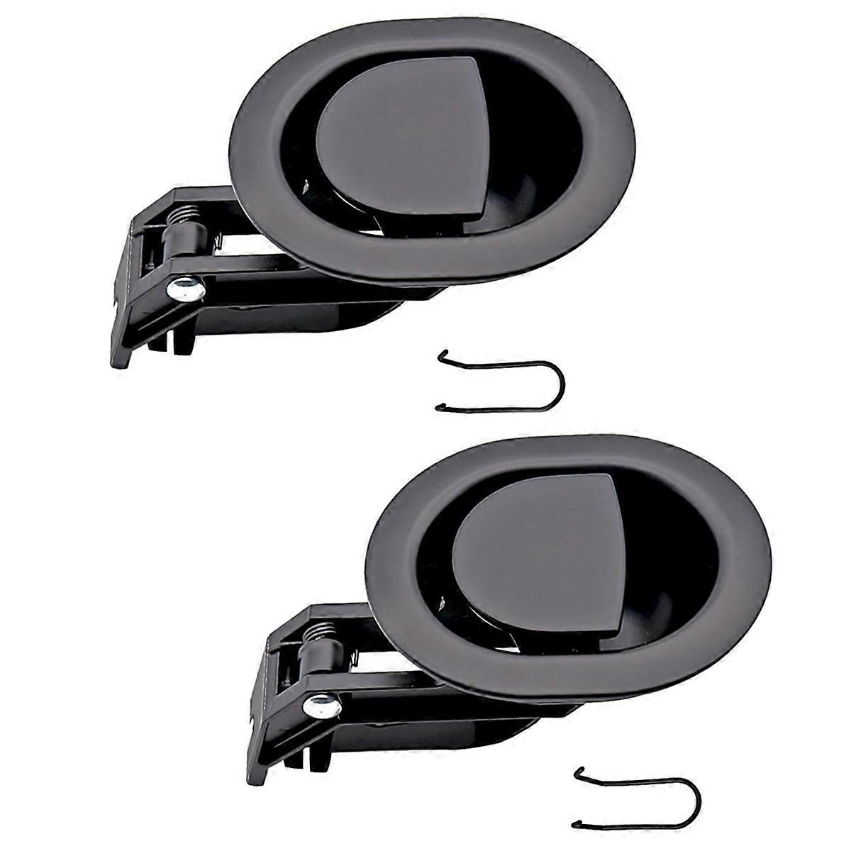 2PCS Plastic Recliner Release Pull Handles Oval Plastic Sofa Chair Replacement Parts Without Cable