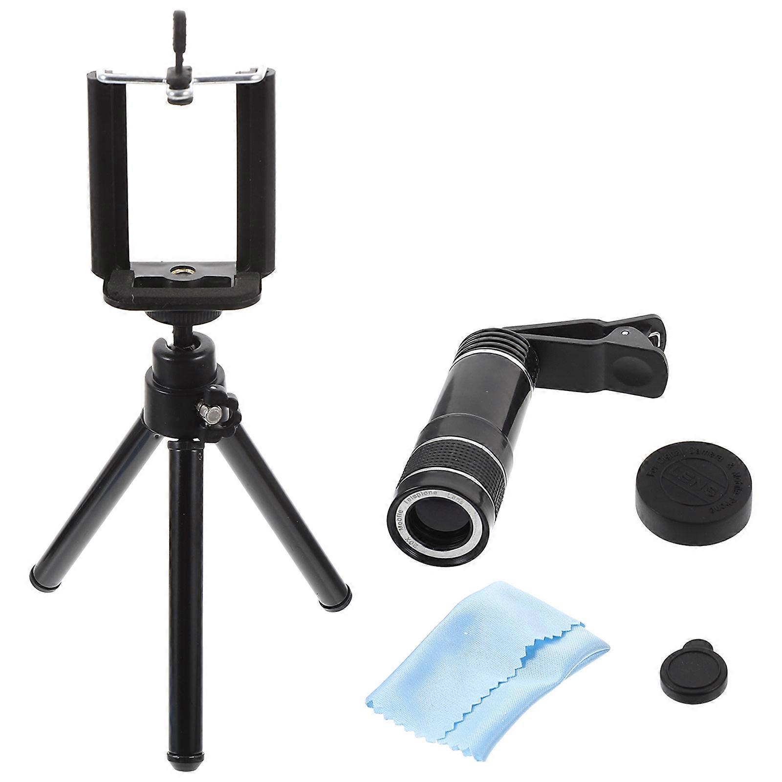 Clip On Telephoto Lens 20X Universal Phone Camera Lens for Smartphone Users 1Set