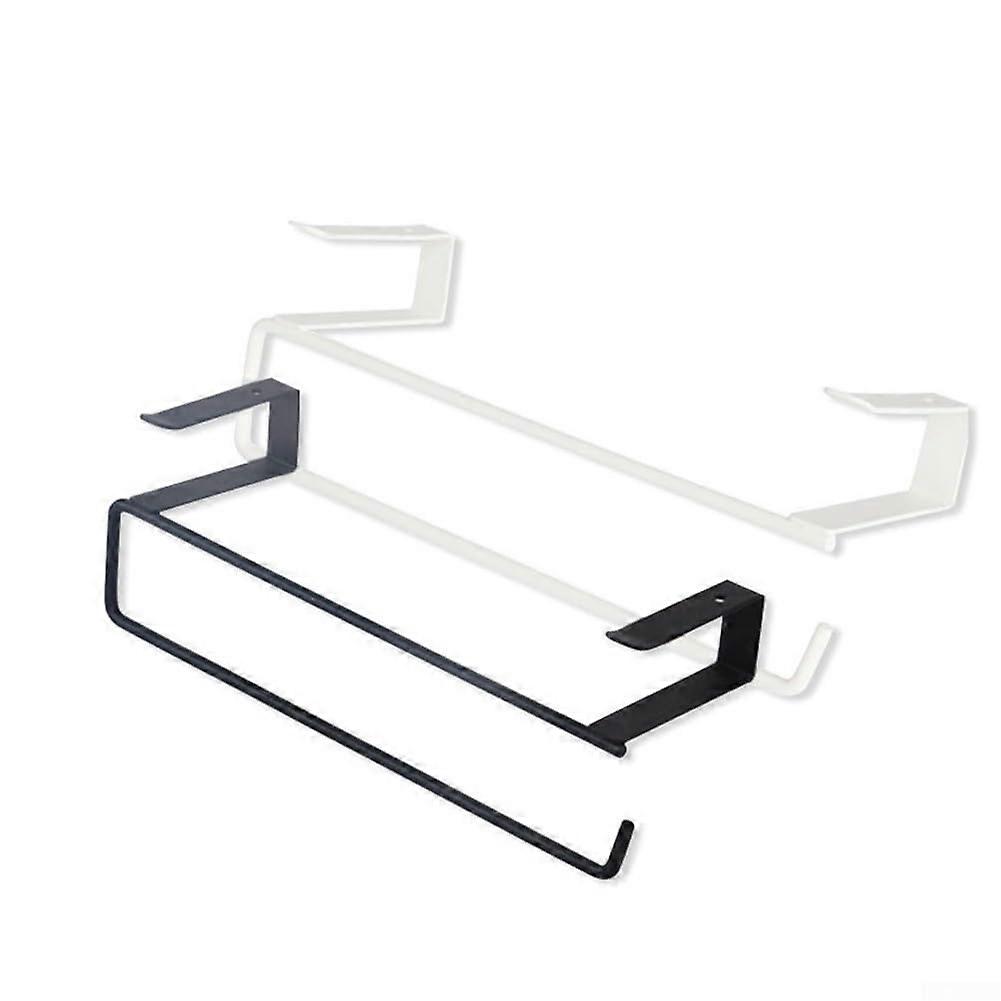hooks for stability, stainless steel paper towel holder for cabinets, easy to clean (white) Ref: 5441