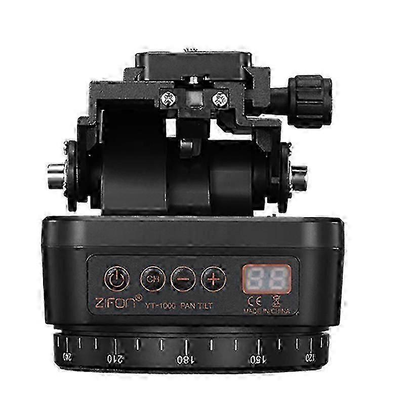 YT-1000自動電動パンチルト三脚PTZリモコン回転ビデオスタビライザースマートフォン三脚ヘッドに適しています