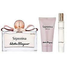 サルヴァトーレ フェラガモ - シニョリーナ セット EDP 100ml + EDP 10ml + ボディローション 50ml