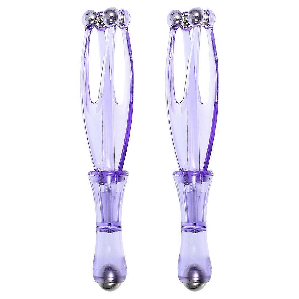 Handheld Finger Roller Tools for Improved Circulation Compact & Portable Hand Massage Device for Men and Women Violet