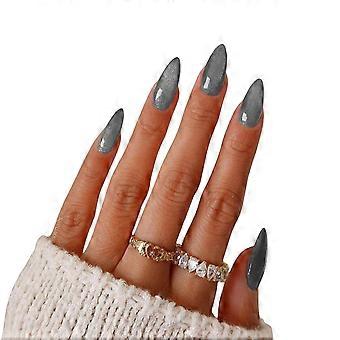 Abnehmbare Nagelsticker – 24-teiliges Set mit verschiedenen Größen für individuelles und stilvolles Nageldesign