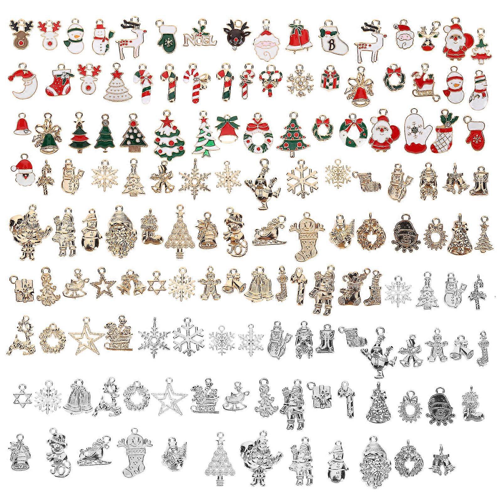 a refined and professional product description based on your input:
**150pcs Christmas Mini Alloy Charms – DIY Jewelry Making Craft