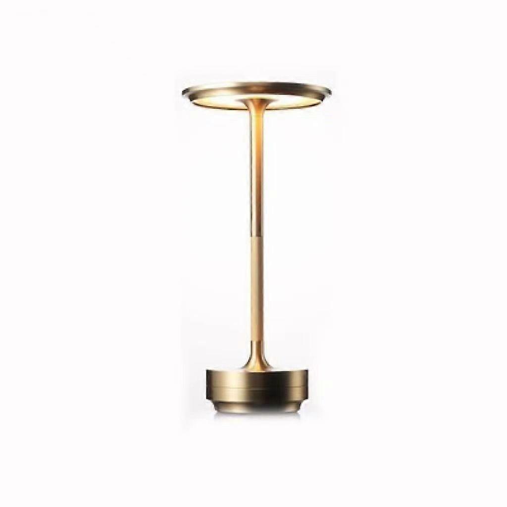 Wireless Desk Lamp / Table Lamp - LED Light Gold