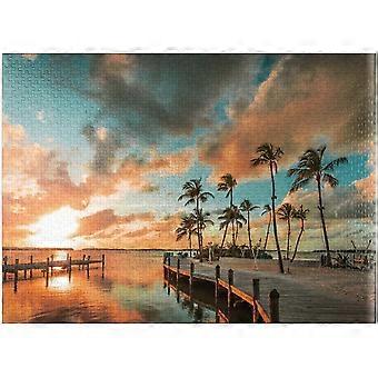 Malerischer Sonnenuntergang in den Keys Florida - Premium 1000-teiliges Puzzle für Erwachsene Stil 635