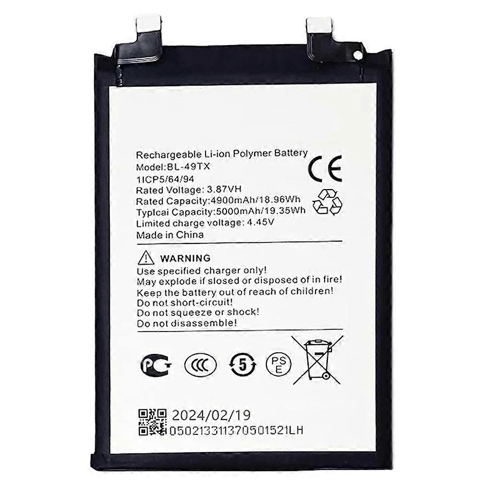 For Infinix Note 30 5G 3.87V 4900mAh Li Polymer Battery Assembly Part (Without Logo) (Encode: BL 49T